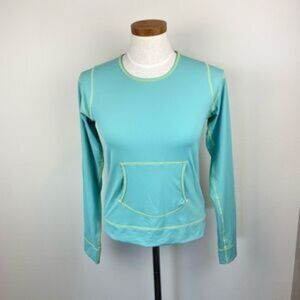 Athleta Blue Fitted Sweatshirt